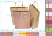 Túi giấy kraft không in bảo vệ môi trường