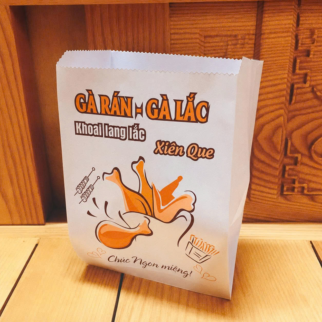 túi giấy đựng gà rán