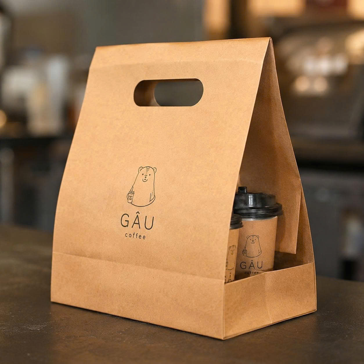 Túi giấy đựng cà phê