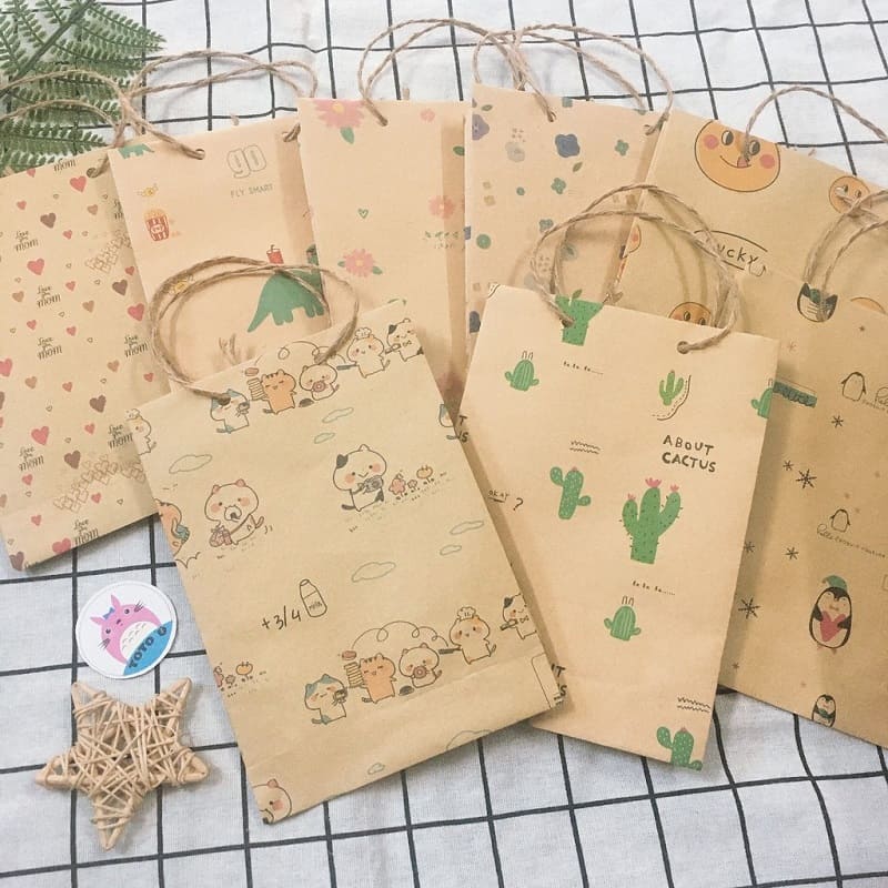 Túi giấy đựng đồ handmade