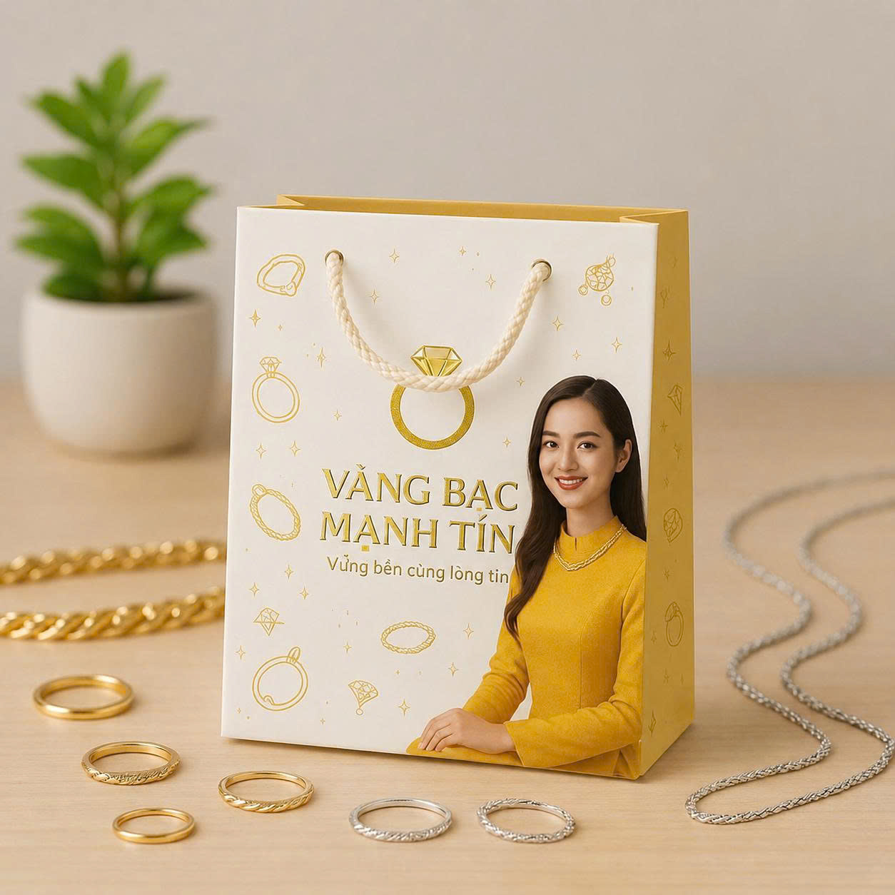 Túi giấy đựng trang sức
