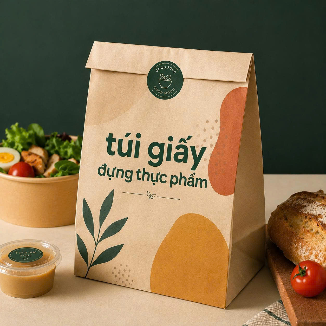 in túi giấy đựng thực phẩm giá rẻ