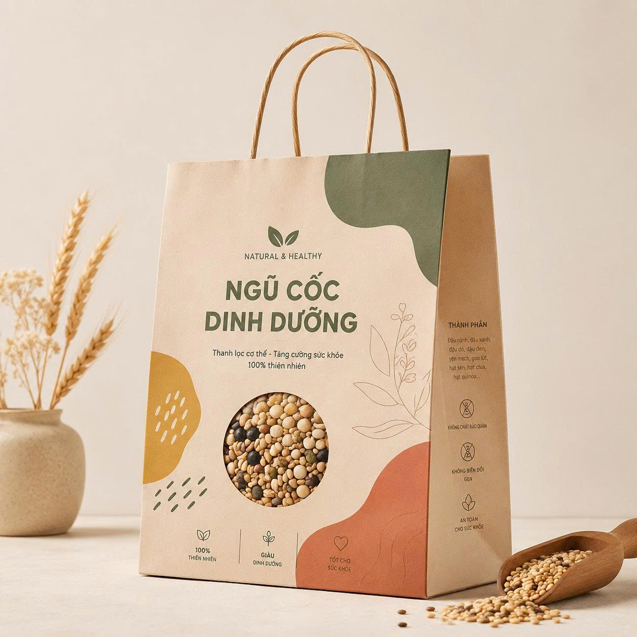 túi giấy đựng ngũ cốc