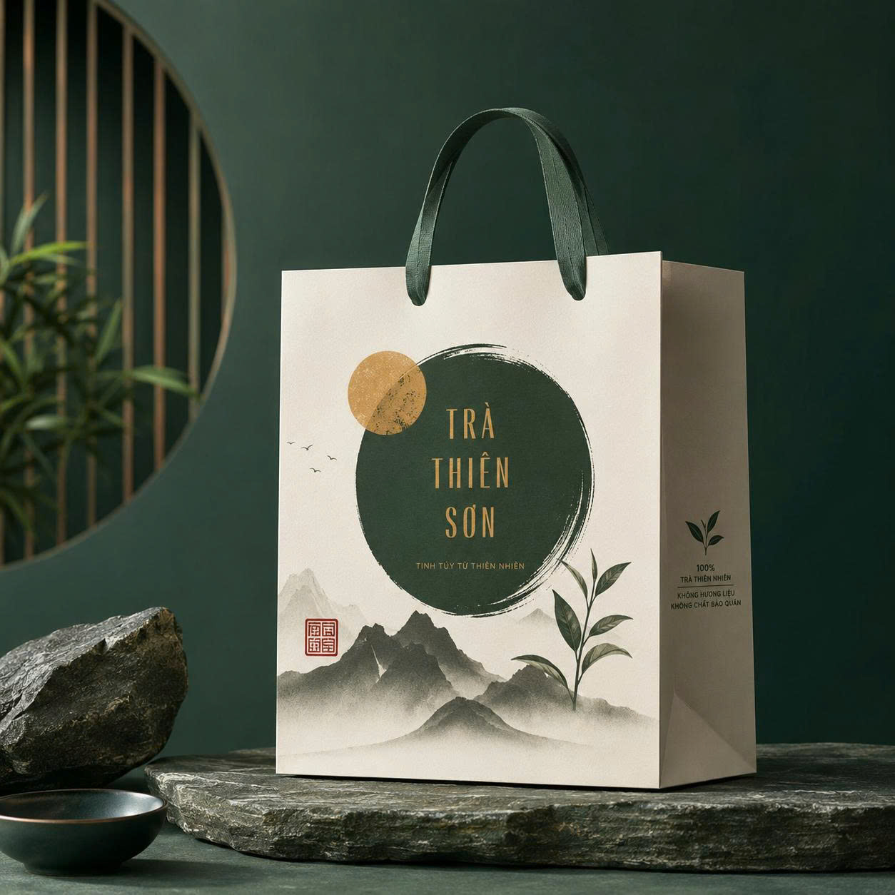 túi giấy đựng trà cao cấp