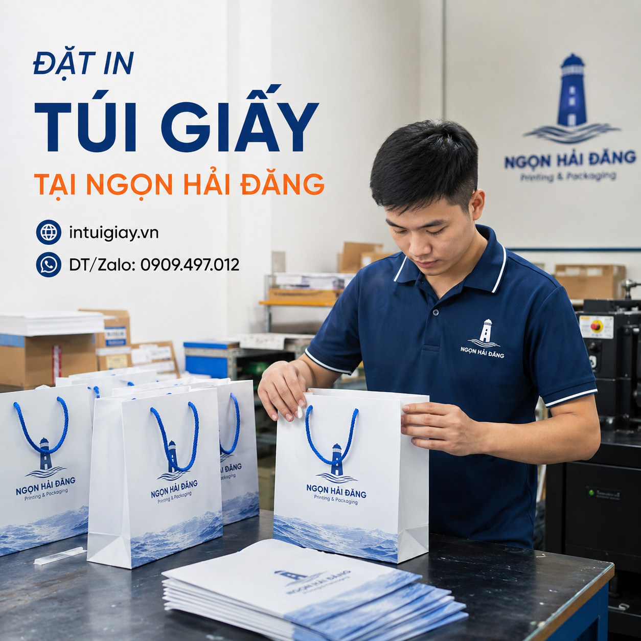 Kiểm duyệt thiết kế túi giấy và in mẫu thử