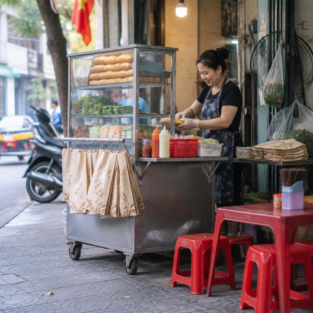 Túi giấy bánh mì được sử dụng phổ biến tại Quận 12
