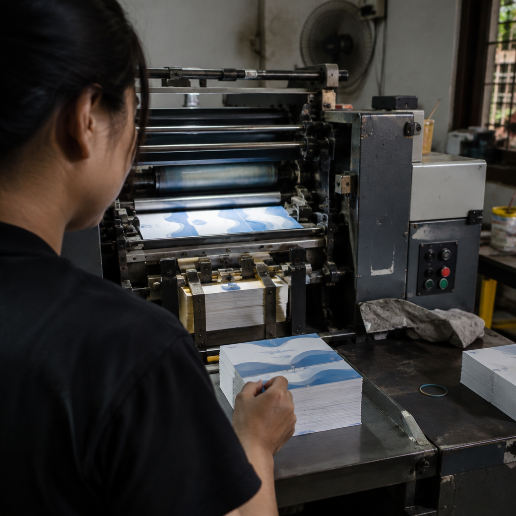 Máy in chuyên nghiệp sản xuất card visit chất lượng cao