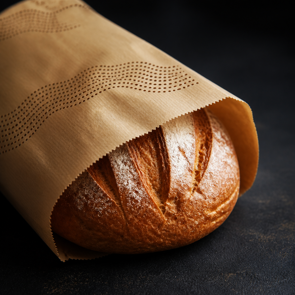 Túi giấy thoáng khí giữ bánh mì giòn lâu